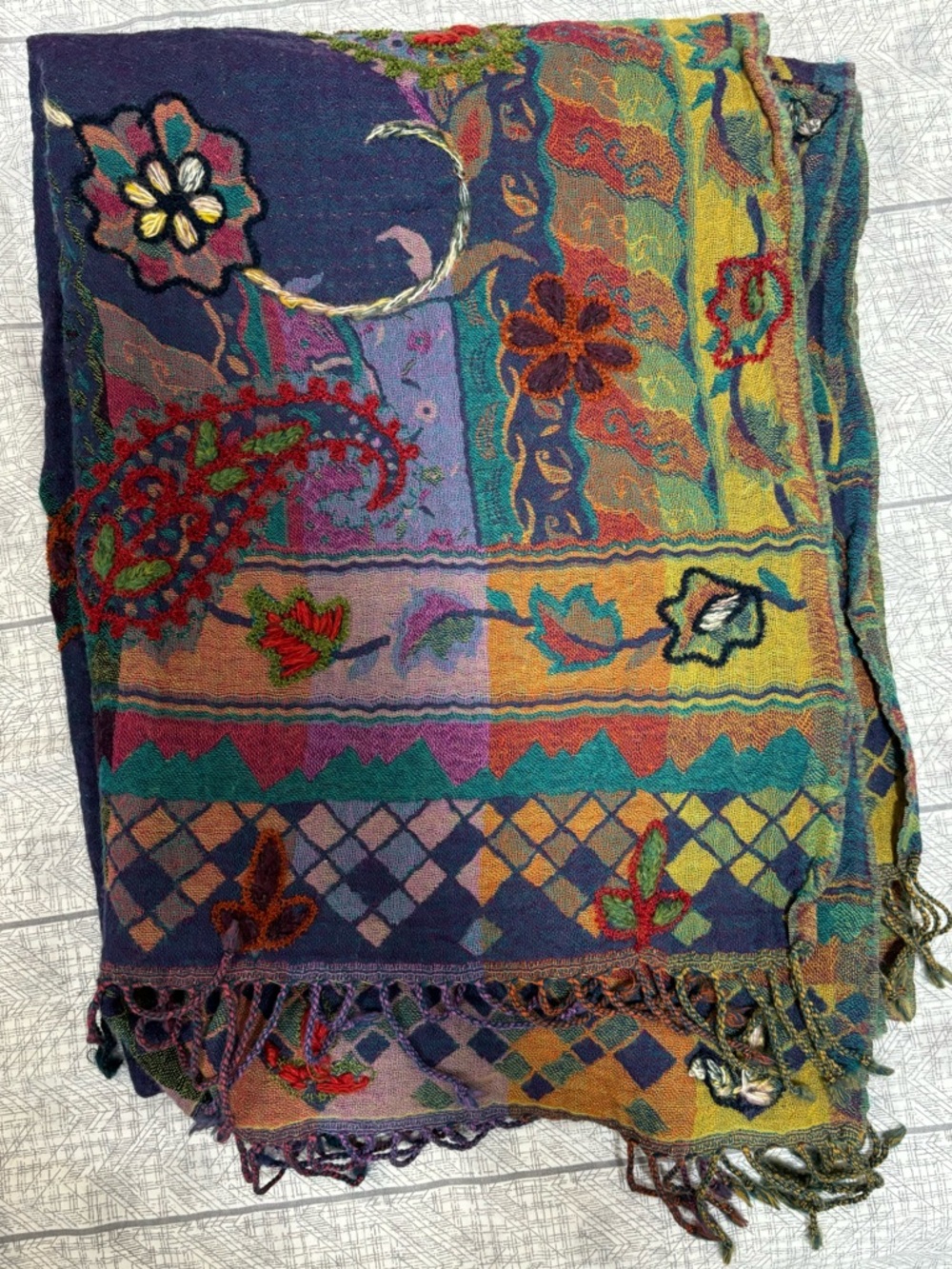 Cashmere Ethnic Scarf for Women
